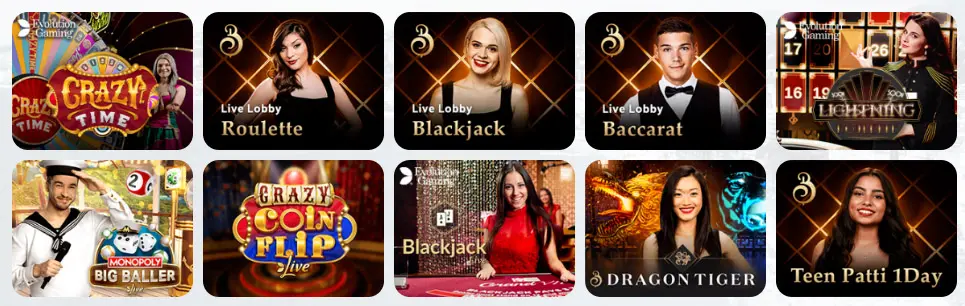 Juegos de casino en vivo Gambeta10 Casino